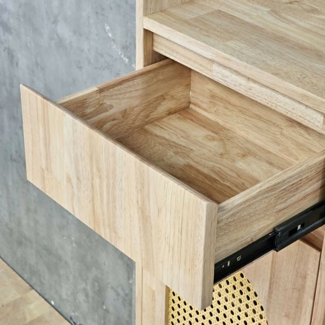 Tủ để giày 39x33x140cm gỗ cao su KG68129