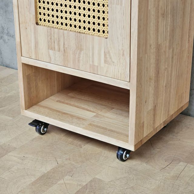 Tủ để giày 39x33x140cm gỗ cao su KG68129