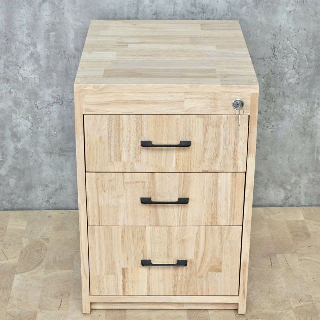 Tủ lưu trữ có khóa 50x40x60cm gỗ cao su TCN68103