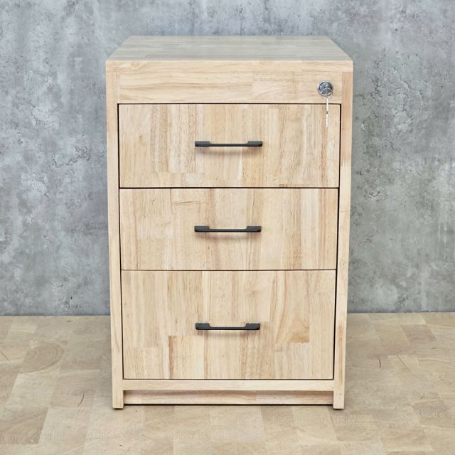 Tủ lưu trữ có khóa 50x40x60cm gỗ cao su TCN68103