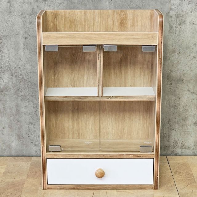 Tủ thuốc gia đình 40x30x49cm cửa kính gỗ plywood TTYT002