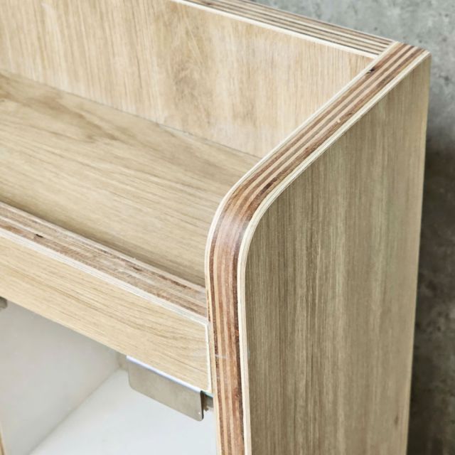 Tủ thuốc gia đình 40x30x49cm cửa kính gỗ plywood TTYT002