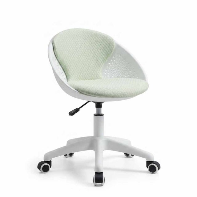 Ghế trang điểm mặt nhựa nệm vải chân xoay GTD018