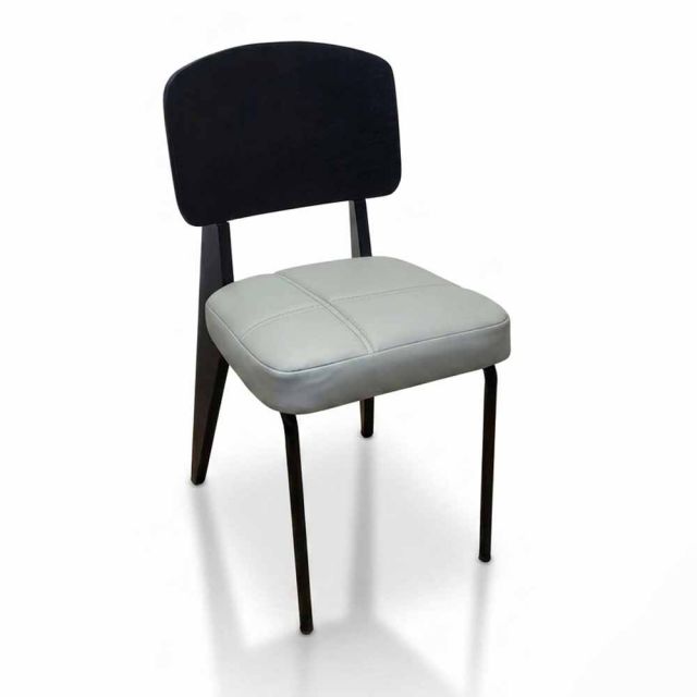 Ghế cà phê NAPA lưng gỗ chân sắt sơn tĩnh điện GSK066