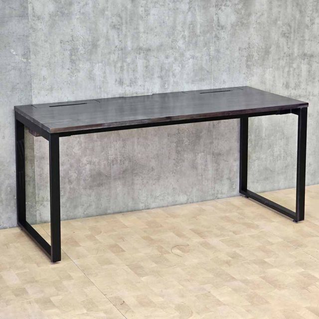 Bàn làm việc có hộp điện 160x70cm gỗ tràm chân hệ Rectang HBRT147