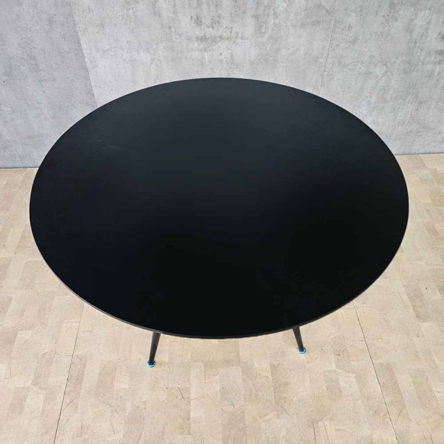 Bàn ăn BONNA 120cm gỗ tràm chân sắt vuốt côn BA68318