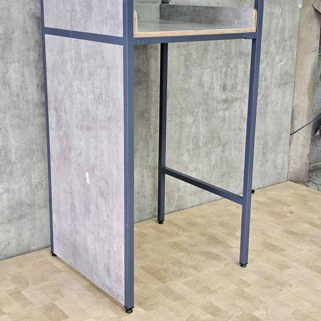 Kệ máy giặt máy sấy 72x69x214cm gỗ plywood chân sắt KMG68037