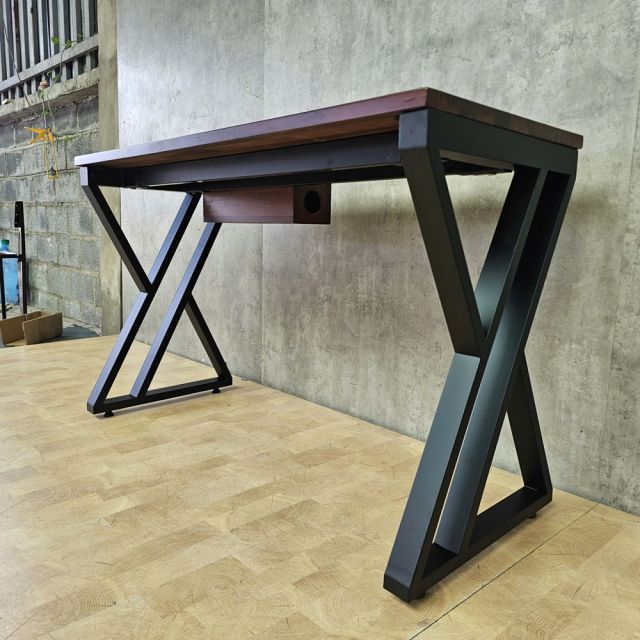 Bàn làm việc có hộp điện 120x50cm gỗ tràm hệ XConcept HBXC073