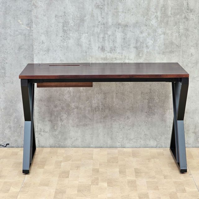 Bàn làm việc có hộp điện 120x50cm gỗ tràm hệ XConcept HBXC073