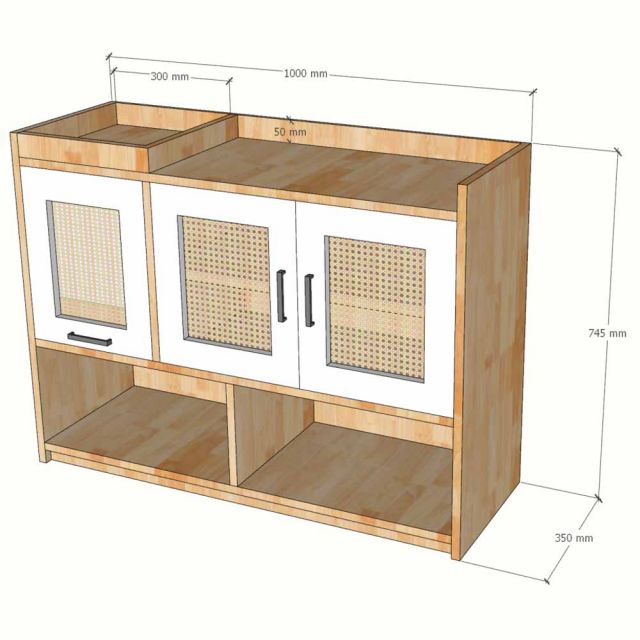 Tủ giày dép có ghế lật 100x35x74cm gỗ cao su KG68134