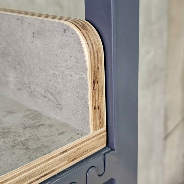 Kệ máy giặt máy sấy 72x69x214cm gỗ plywood chân sắt KMG68037