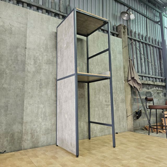 Kệ máy giặt máy sấy 72x69x214cm gỗ plywood chân sắt KMG68037