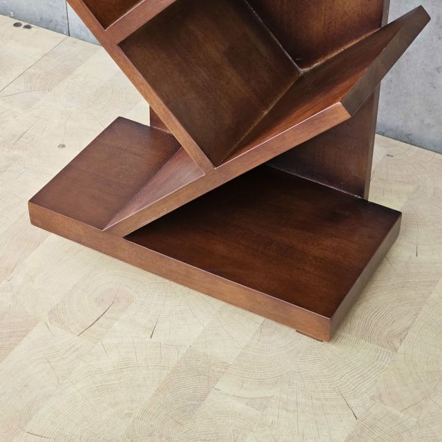 Kệ sách trang trí hình nhánh cây gỗ cao su KS68377