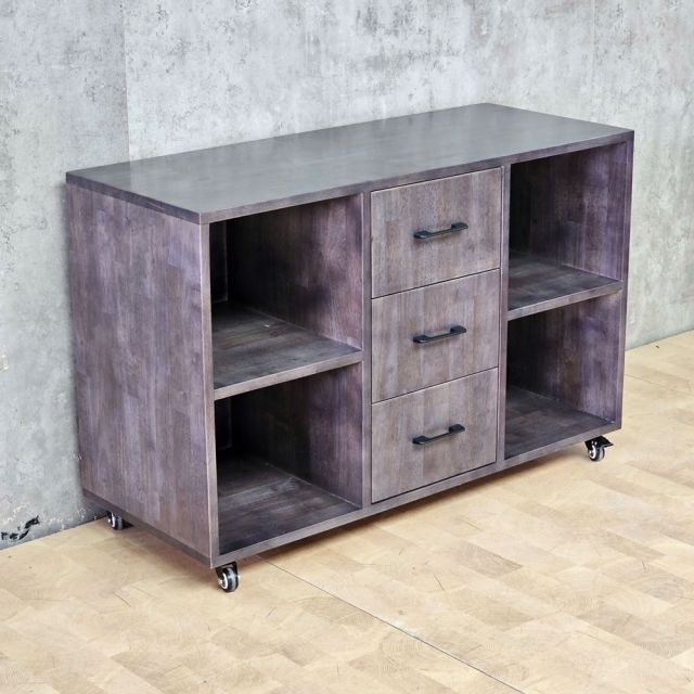 Tủ hồ sơ di động gỗ tự nhiên TCN68035