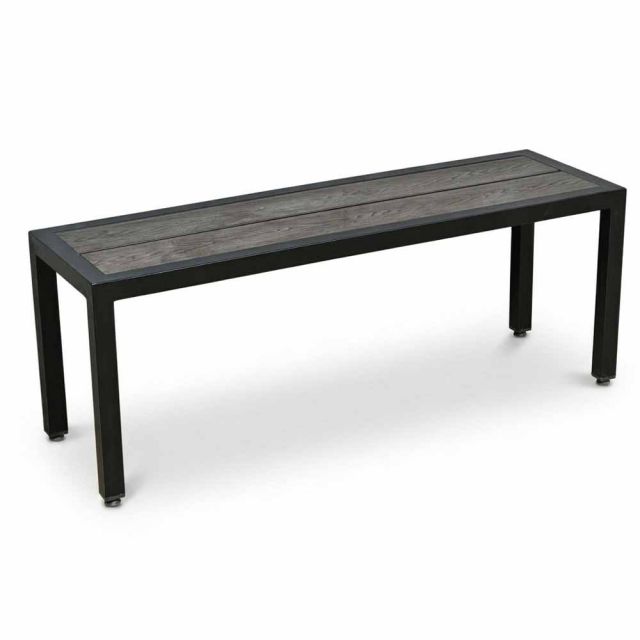 Ghế băng dài 120x37x45cm gỗ nhựa chân sắt GBD085