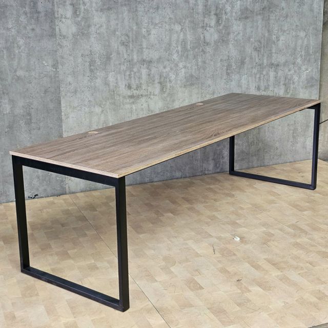 Bàn cụm 2 chỗ 240x80cm gỗ plywood hệ Rectang HBRT102