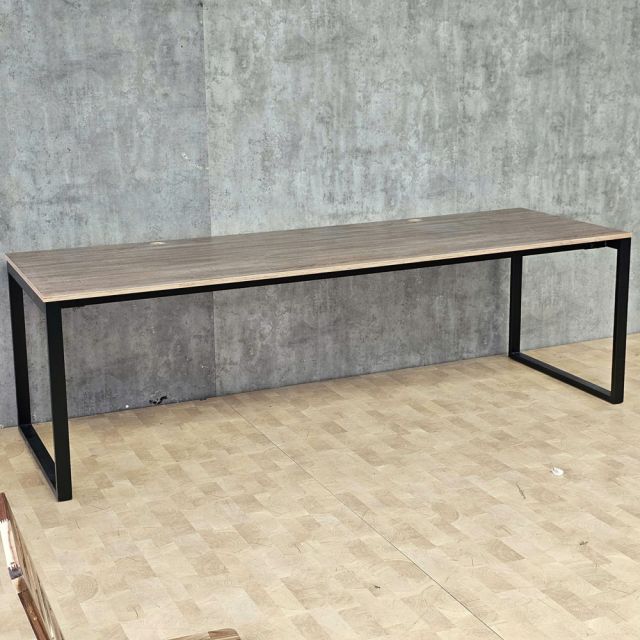 Bàn cụm 2 chỗ 240x80cm gỗ plywood hệ Rectang HBRT102
