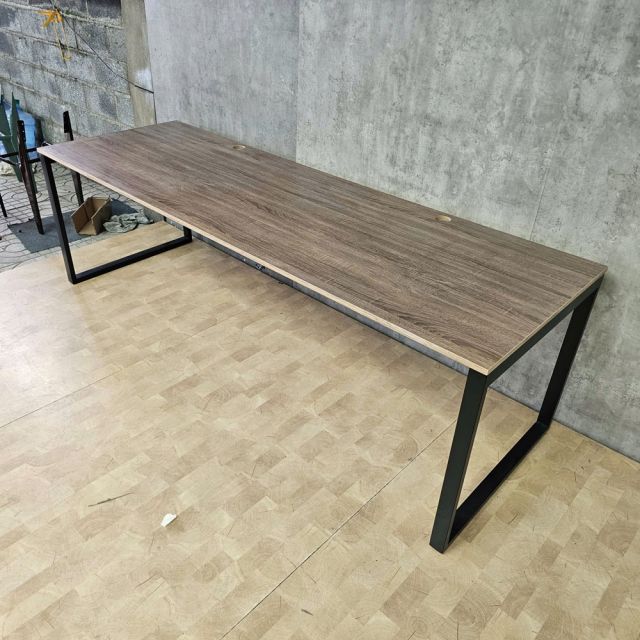 Bàn cụm 2 chỗ 240x80cm gỗ plywood hệ Rectang HBRT102