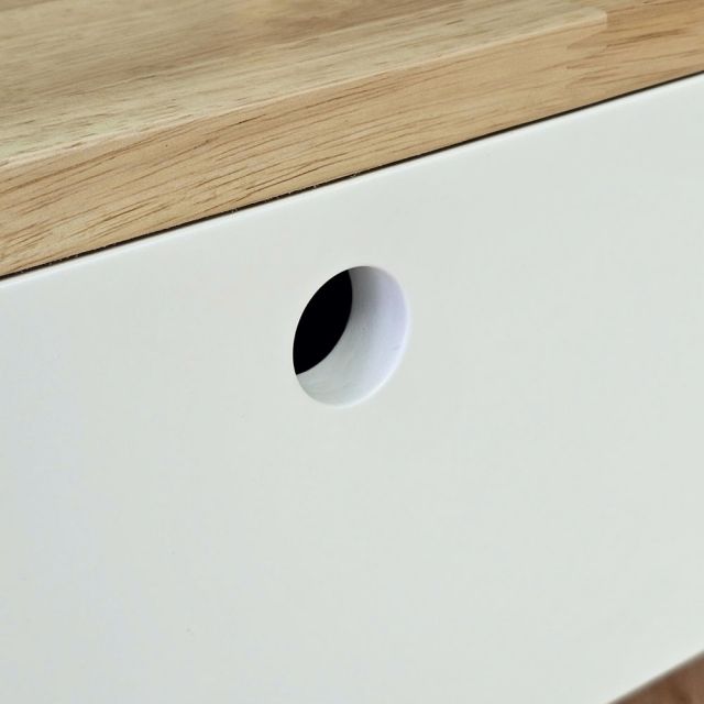 Bàn trang điểm 80x50x75cm gỗ cao su BTD68087