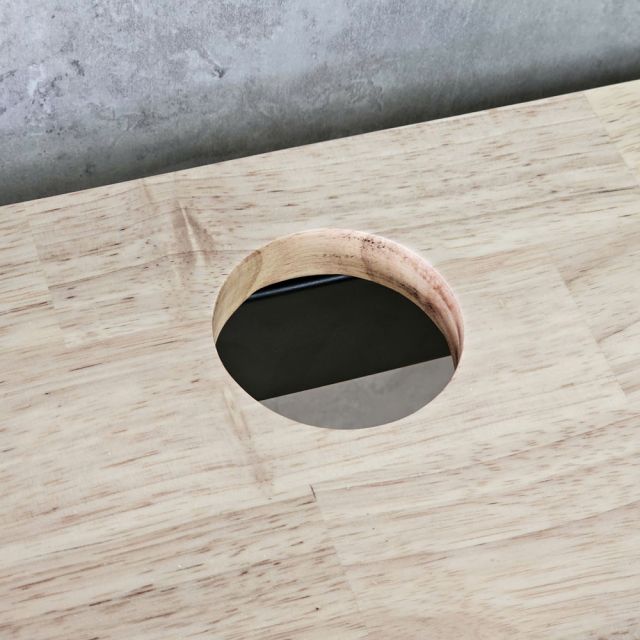 Bàn làm việc treo tủ 120x60cm gỗ cao su hệ Rectang HBRT149