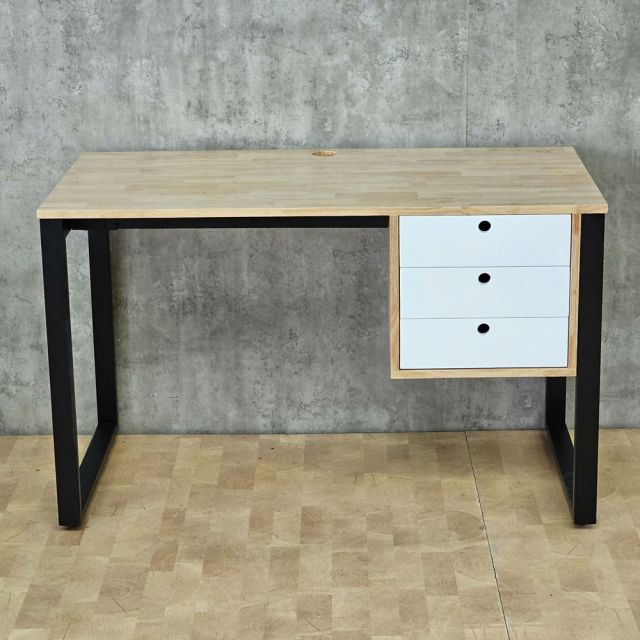 Bàn làm việc treo tủ 120x60cm gỗ cao su hệ Rectang HBRT149