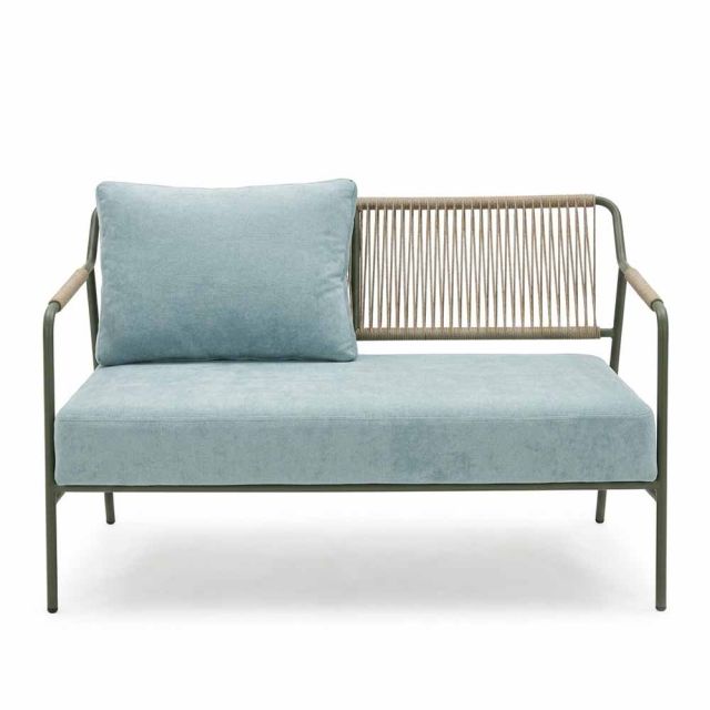 Ghế sofa băng lưng lưới đan dây chân sắt sơn tĩnh điện GSK068