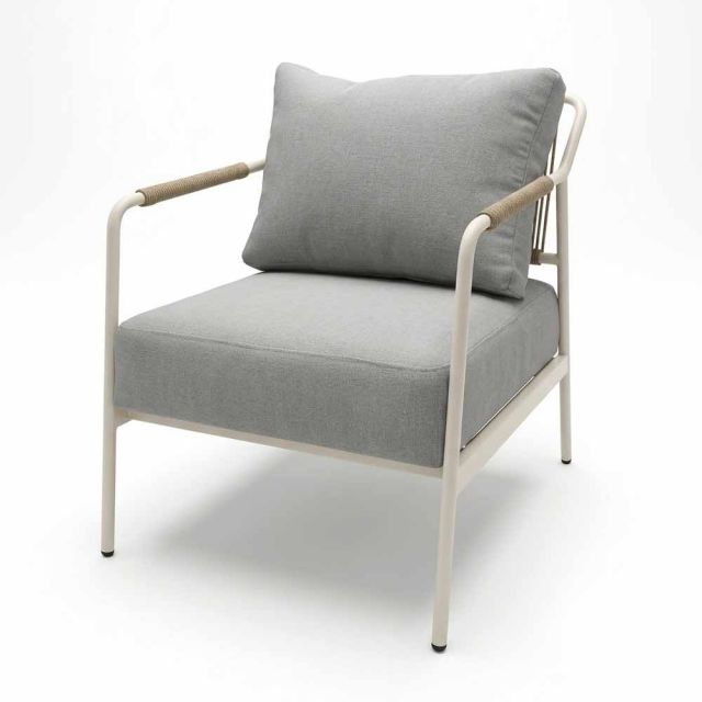 Ghế sofa lưng lưới đan dây chân sắt sơn tĩnh điện GSK067