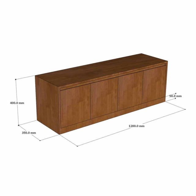 Ghế băng dài kết hợp kệ ngồi thay giày 120x35x40cm gỗ cao su KG68133