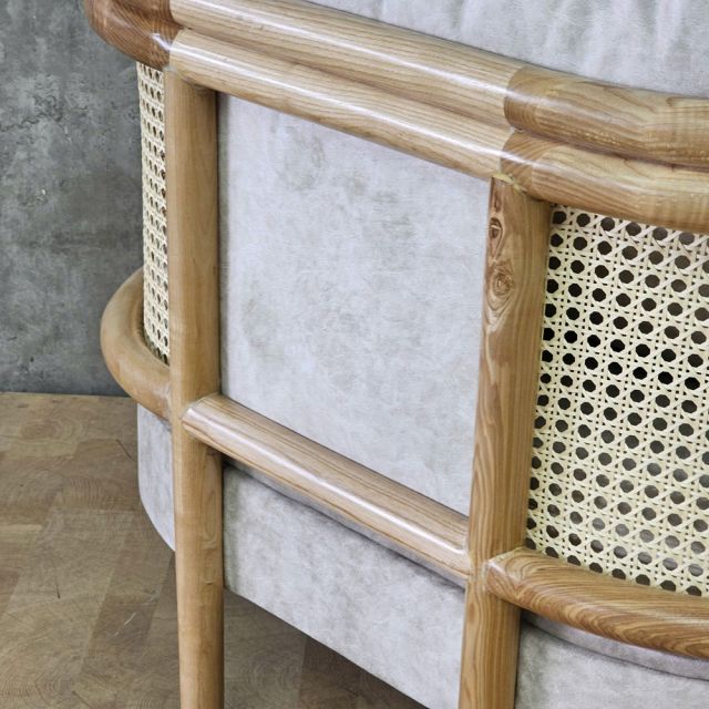Ghế sofa đơn Headerfield 75x90x68cm gỗ tần bì GSD68108