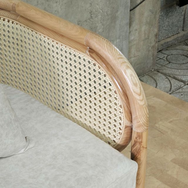 Ghế sofa đơn Headerfield 75x90x68cm gỗ tần bì GSD68108