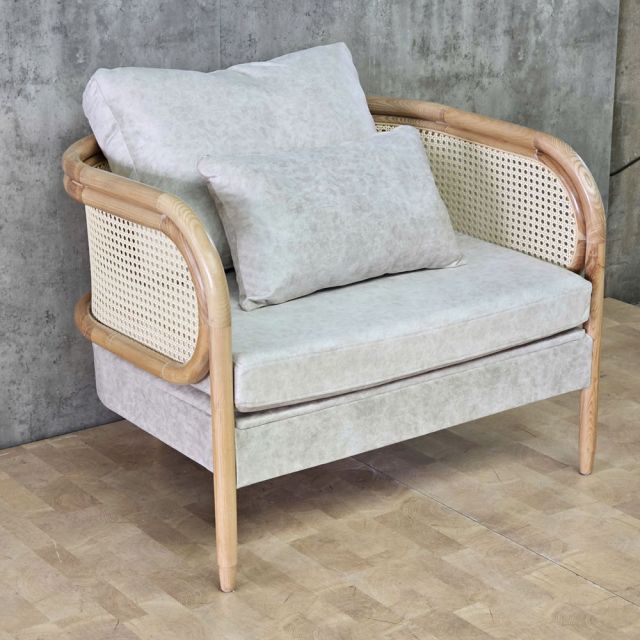 Ghế sofa đơn Headerfield 75x90x68cm gỗ tần bì GSD68108