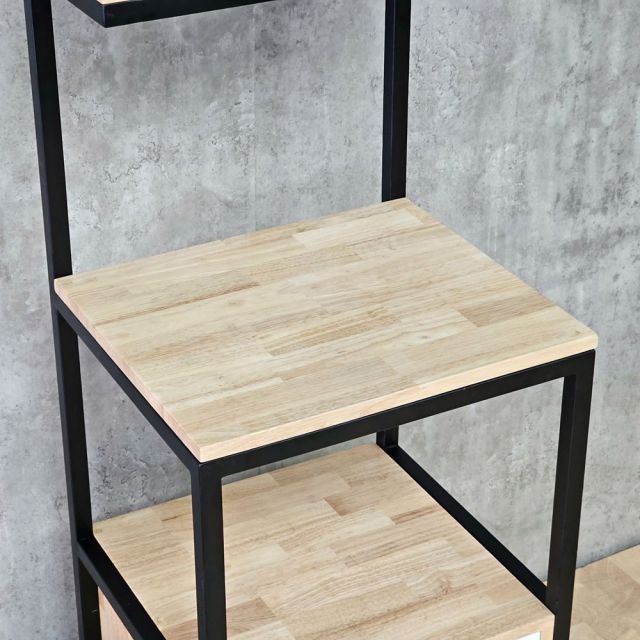 Kệ nhà bếp 50x45x130cm gỗ cao su KTB68275