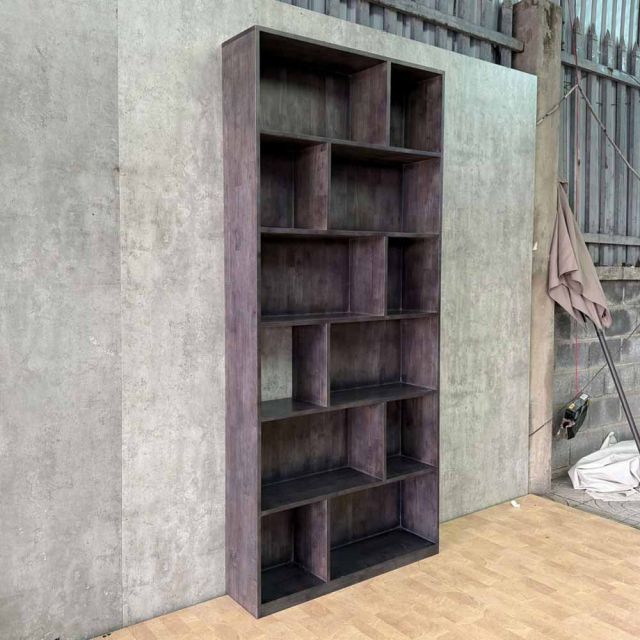 Kệ trang trí 99x45x220cm gỗ cao su KGT68063