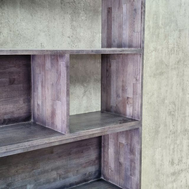 Kệ trang trí 130x30x220cm gỗ cao su KTT68092