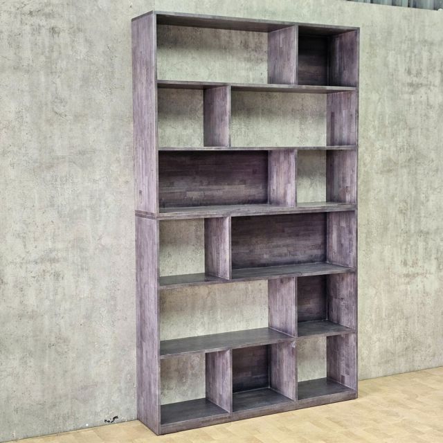 Kệ trang trí 130x30x220cm gỗ cao su KTT68092