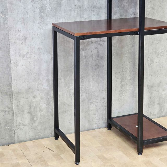 Bàn làm việc đứng 80x50x160cm gỗ cao su chân sắt STD68052