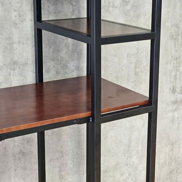 Bàn làm việc đứng 80x50x160cm gỗ cao su chân sắt STD68052