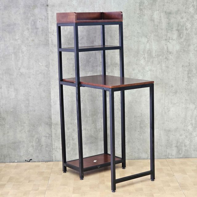 Bàn làm việc đứng 80x50x160cm gỗ cao su chân sắt STD68052