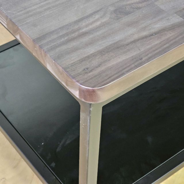 Bàn sofa 120x50x45cm gỗ tự nhiên chân sắt sơn tĩnh điện TT68379