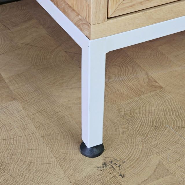 Tủ kệ nhà bếp đôi 160x45x140cm gỗ cao su KB68083