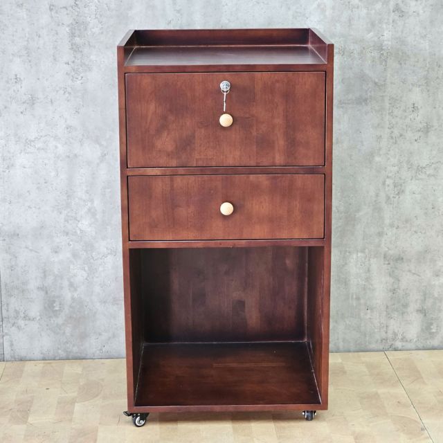 Tủ tính tiền di động 55x50x100cm gỗ cao su TCN68105