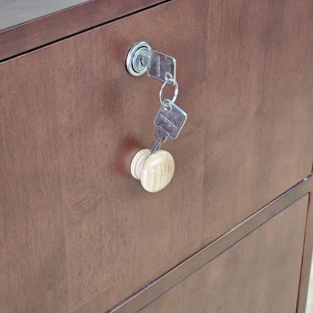 Tủ tính tiền di động 55x50x100cm gỗ cao su TCN68105