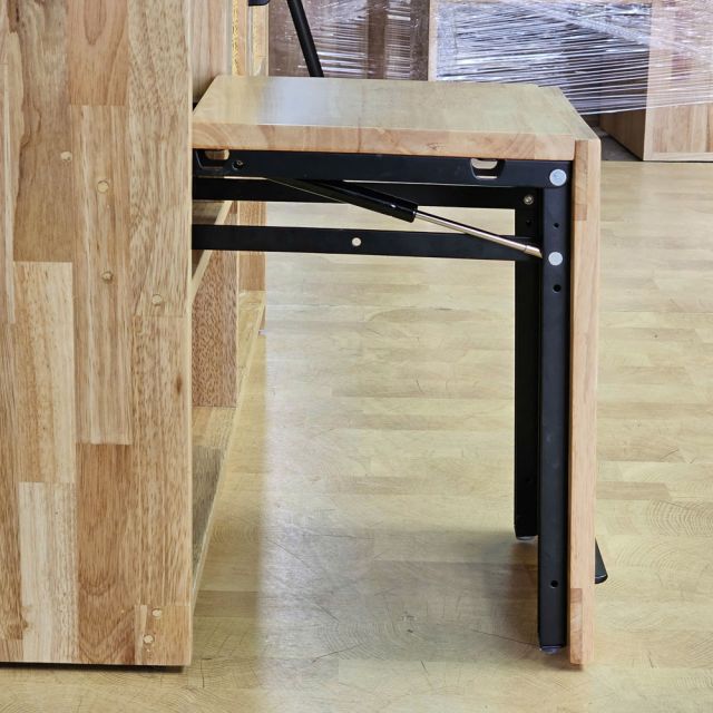 Tủ giày dép có ghế lật 100x35x74cm gỗ cao su KG68134