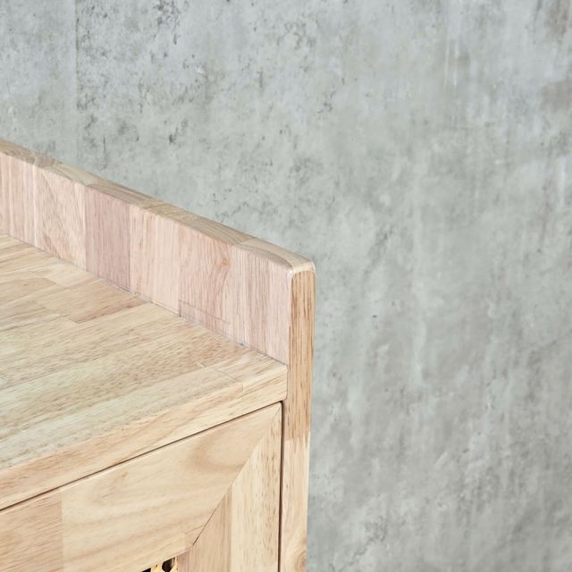 Tủ giày dép có ghế lật 100x35x74cm gỗ cao su KG68134