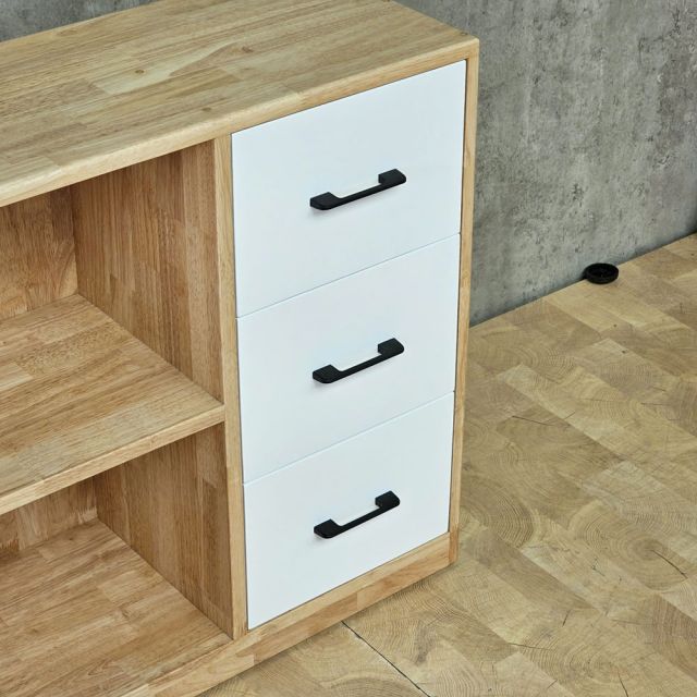 Kệ tủ 80x30x68cm gỗ cao su TCN68104