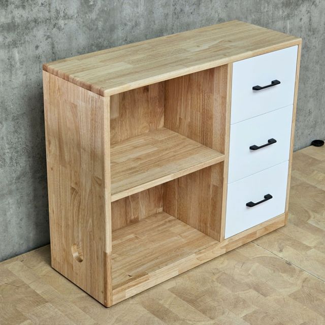 Kệ tủ 80x30x68cm gỗ cao su TCN68104