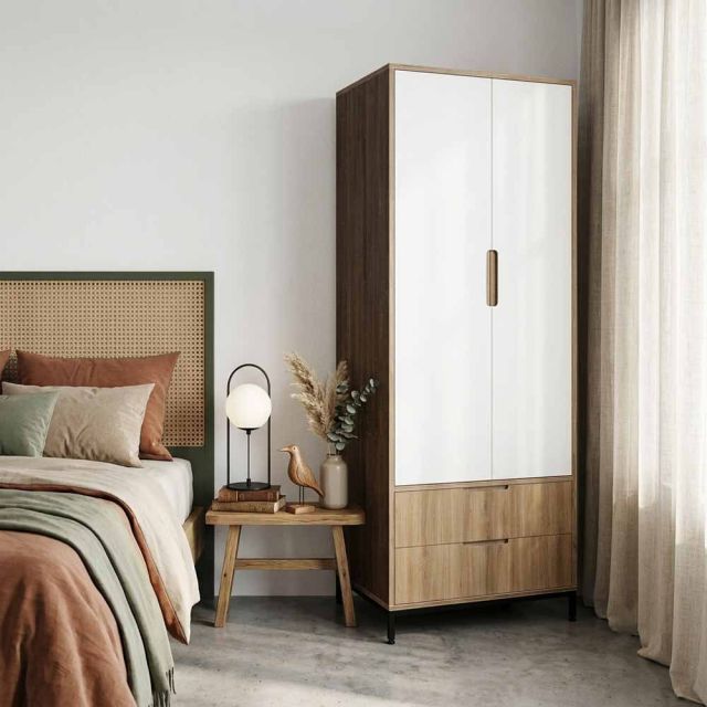 Tủ quần áo gỗ Plywood 80x60x200cm -TQA68096