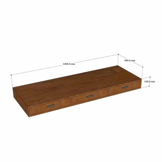 Bàn console 140x50x88cm gỗ cao su chân sắt CONE CST117
