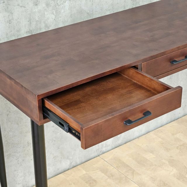 Bàn console 140x50x88cm gỗ cao su chân sắt CONE CST117