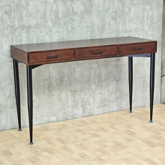 Bàn console 140x50x88cm gỗ cao su chân sắt CONE CST117